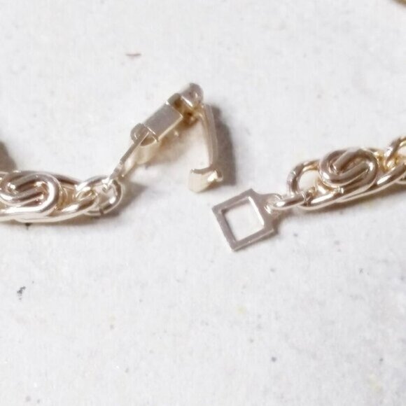 Turquoise Magnesite + Lotus Blossom! Thick Gold Chain Bracelet! Your Size!!! - Picture 4 of 6